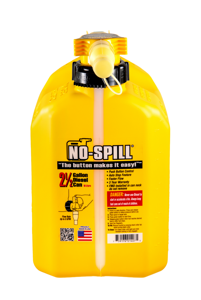 The No-Spill® 2.5 Gallon Diesel ViewStripe™ #1407